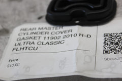REAR MASTER CYLINDER COVER GASKET 11902 2010 H-D ULTRA CLASSIC FLHTCU