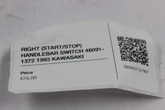 RIGHT (START/STOP) HANDLEBAR SWITCH 46091-1372 1993 KAWASAKI VUYLCAN 750