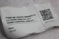 71682-06 LIGHTS DIMMER HI LO HORN SWITCH LEFT HAND CONTROL HARLEY DAVIDSON