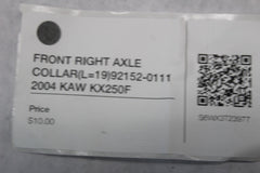 FRONT RIGHT AXLE COLLAR (L=19) 92152-0111 2004 KAW KX250F