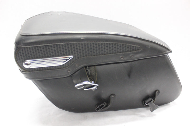 91139-09 LEATHER SADDLEBAG BASKET WEAVE LEFT HARLEY DAVIDSON