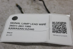SIGNAL LAMP LEAD WIRE 26011-063 1980 KAWASAKI KZ440