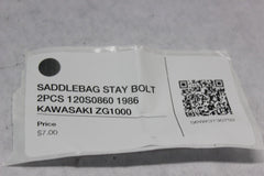 SADDLEBAG STAY BOLT 2PCS 120S0860 1986 KAWASAKI ZG1000