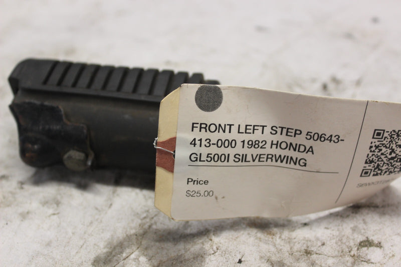 FRONT LEFT STEP 50643-413-000 1982 HONDA GL500I SILVERWING