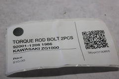 TORQUE ROD BOLT 2PCS 92001-1208 1986 KAWASAKI ZG1000