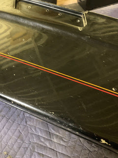 Harley Davidson OEM Lower Saddlebag (1) LEFT Side Vivid Black Red/Gold Pinstripe