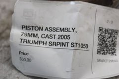 PISTON ASSEMBLY, 79MM, CAST 2005 TRIUMPH SRPINT ST1050