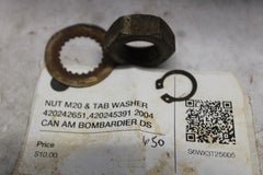 NUT M20 & TAB WASHER 420242651,420245391 2004 CAN AM BOMBARDIER DS 650