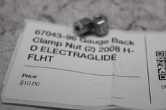 67043-96 Gauge Back Clamp Nut (2) 2008 H-D ELECTRAGLIDE FLHT