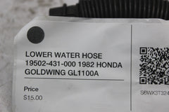 LOWER WATER HOSE 19502-431-000 1982 HONDA GOLDWING GL1100A