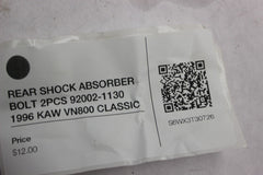 REAR SHOCK ABSORBER BOLT 2PCS 92002-1130 1996 KAW VN800 CLASSIC