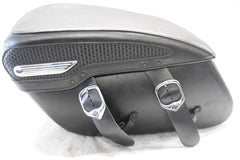 91139-09 LEATHER SADDLEBAG BASKET WEAVE LEFT HARLEY DAVIDSON