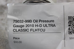 75032-99B Oil Pressure Gauge 2010 H-D ULTRA CLASSIC FLHTCU