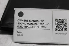 OWNERS MANUAL W/ SOUND MANUAL 1997 H-D ELECTRAGLIDE FLHTC-I