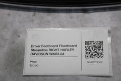 Driver Footboard Floorboard Streamline RIGHT HARLEY DAVIDSON 50683-04