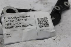 Front Caliper Bracket Left 45110-ME1-671 1983 HONDA NIGHTHAWK CB650SC