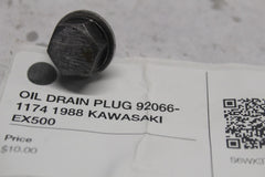 OIL DRAIN PLUG 92066-1174 1988 KAWASAKI EX500