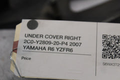 UNDER COVER RIGHT 2C0-Y2809-20-P4 2007 YAMAHA R6 YZFR6