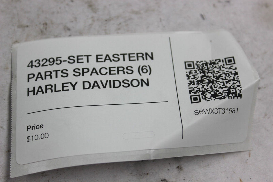 43295-SET EASTERN PARTS SPACERS (6) HARLEY DAVIDSON