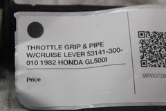 THROTTLE GRIP & PIPE W/CRUISE LEVER 53141-300-010 1982 HONDA GL500I SILVERWING