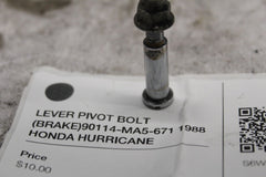 LEVER PIVOT BOLT (BRAKE) 90114-MA5-671 1988 HONDA HURRICANE CBR1000F