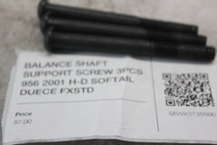 BALANCE SHAFT SUPPORT SCREW 3PCS 956 2001 H-D SOFTAIL DUECE FXSTD