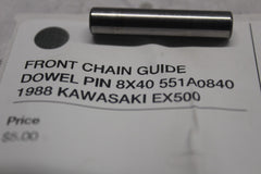 FRONT CHAIN GUIDE DOWEL PIN 8X40 551A0840 1988 KAWASAKI EX500