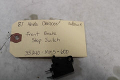 Front Brake Switch 35340-MM5-600 1987 Honda CBR1000F Hurricane