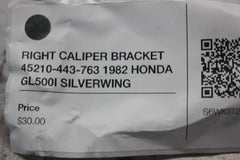 RIGHT CALIPER BRACKET 45210-443-763 1982 HONDA GL500I SILVERWING
