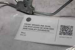FRONT BRAKELINE DUAL CALIPER 43350-08 NON-ABS 2008 HARLEY-DAVIDSON STREETGLIDE