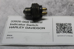 33926-06B Neutral Indicator Switch HARLEY DAVIDSON