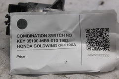 COMBINATION SWITCH NO KEY 35100-MB9-010 1982 HONDA GOLDWING GL1100A