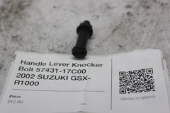 Handle Lever Knocker Bolt 57431-17C00 2002 SUZUKI GSX-R1000