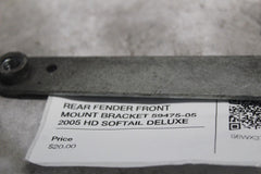 REAR FENDER FRONT MOUNT BRACKET 59475-05 2005 HD SOFTAIL DELUXE FLSTNI