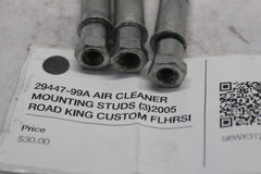 29447-99A AIR CLEANER MOUNTING STUDS (3)2005 ROAD KING CUSTOM FLHRSI