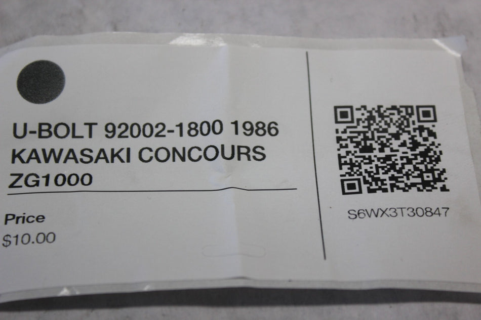 U-BOLT 92002-1800 1986 KAWASAKI CONCOURS ZG1000