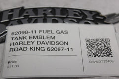 62098-11 FUEL GAS TANK EMBLEM HARLEY DAVIDSON ROAD KING 62097-11