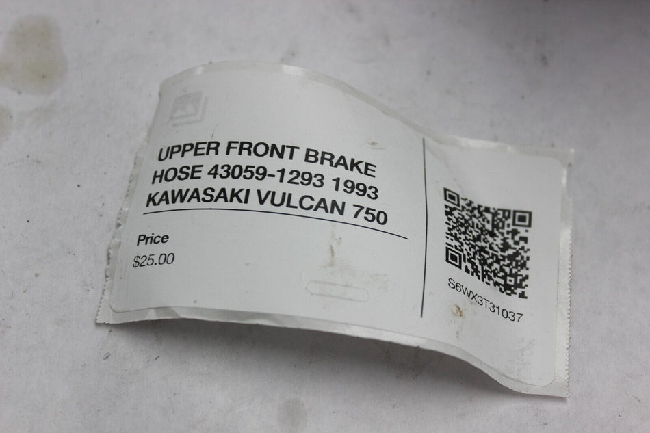 UPPER FRONT BRAKE HOSE 43059-1293 1993 KAWASAKI VULCAN 750