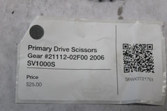 Primary Drive Scissors Gear #21112-02F00 2006 SV1000S