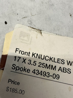Front KNUCKLES Wheel 17 X 3.5 25MM ABS 28 Spoke 43493-09