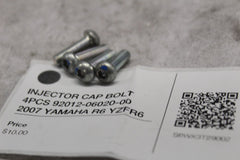 INJECTOR CAP BOLT 4PCS 92012-06020-00 2007 YAMAHA R6 YZFR6