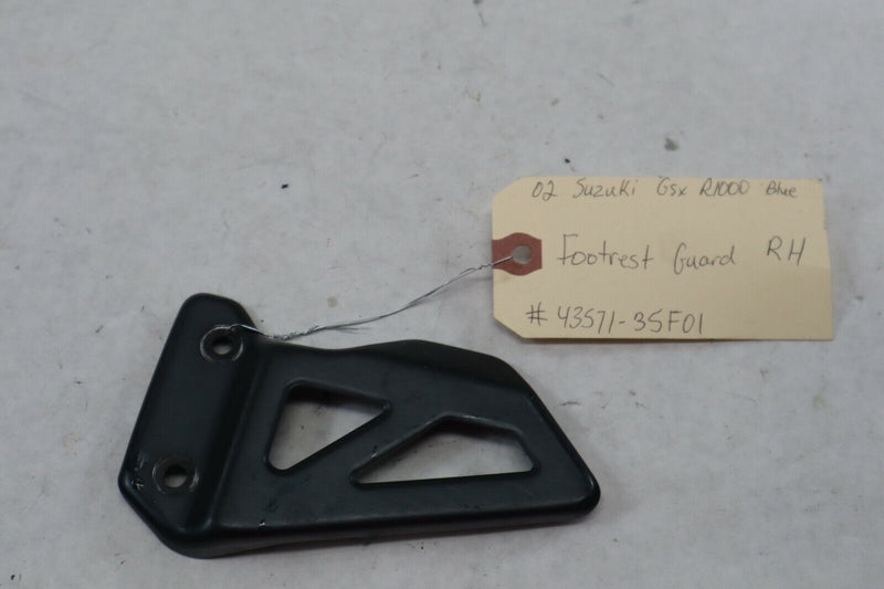OEM Suzuki Motorcycle RIGHT Footrest Guard 2002 GSXR1000 Royal 43571-35F01