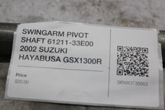 SWINGARM PIVOT SHAFT 61211-33E00 2002 SUZUKI HAYABUSA GSX1300R