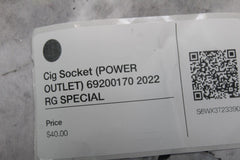 Cig Socket (POWER OUTLET) 69200170 2022 HARLEY DAVIDSON ROADGLIDE
