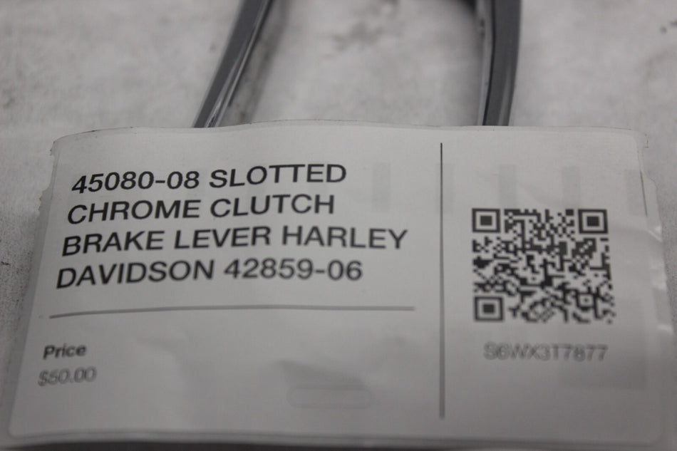 45080-08 SLOTTED CHROME CLUTCH BRAKE LEVER HARLEY DAVIDSON 42859-06