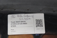 Trunk SEAT-BACK (TYPE1) 81125-MB9-870ZA 1982 HONDA GOLDWING GL1100