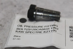 OIL PRESSURE FITTING BOLT (2) 120CA0835 1982 KAW SPECTRE KZ1100