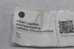 FRONT CALIPER BOLTS (8X40) (2) 120P0840 2004 KAW KX250F