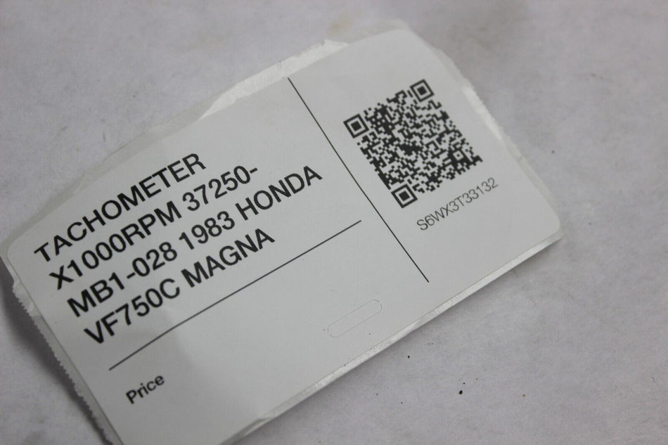 TACHOMETER X1000RPM 37250-MB1-028 1983 HONDA VF750C MAGNA