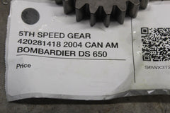 5TH SPEED GEAR 420281418 2004 CAN AM BOMBARDIER DS 650